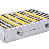 CASSETTE DOBLE 20 INSTRUMENTOS AMARILLO ORTODONCIA HU-FRIEDY