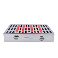CASSETTE DOBLE 20 INSTRUMENTOS ROJO ORTODONCIA HU-FRIEDY