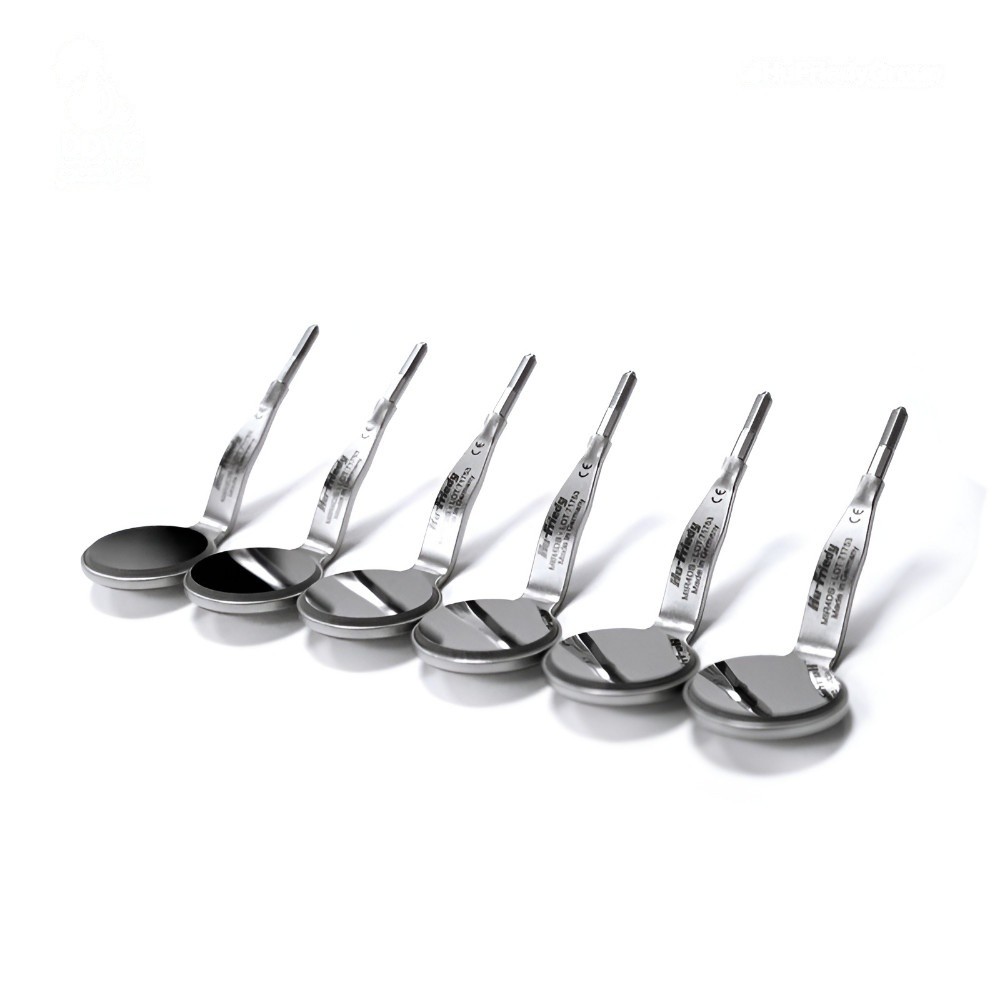 CAJA DE ESPEJO DOBLE NO.4 PIEZA CON 6 PIEZAS HU-FRIEDY