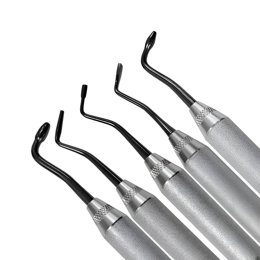 KIT ESPATULAS POSTERIORES PARA RESINA 5PZ XTSTITANIO