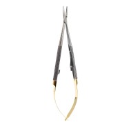 PORTA AGUJAS PERMASHARP CASTROVIEJO RECTA 14CM MANGO REDON