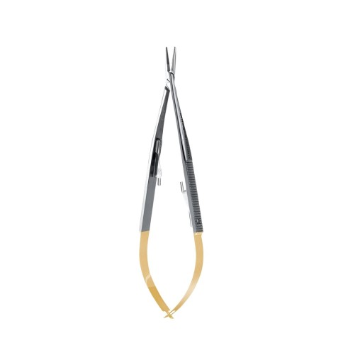 PORTA AGUJAS PERMASHARP MIC CASTROVIEJO RECTA 14CM