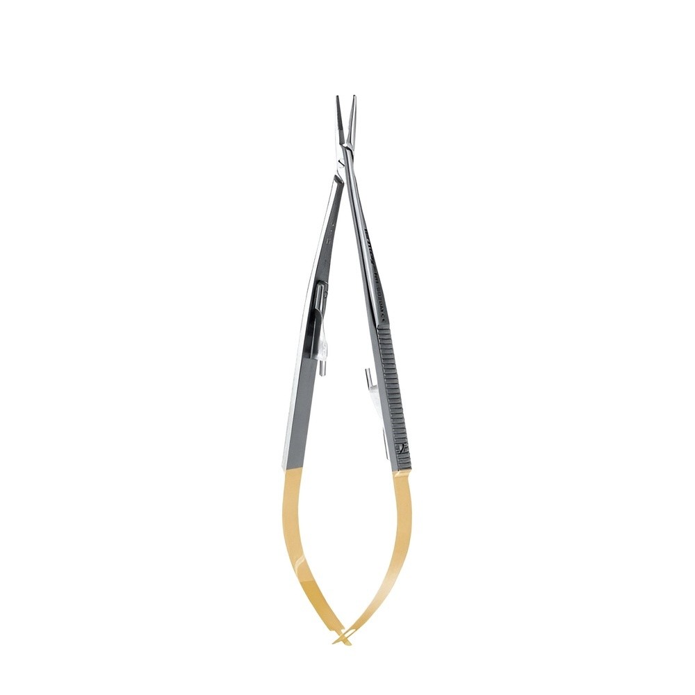 PORTA AGUJAS PERMASHARP MIC CASTROVIEJO RECTA 14CM