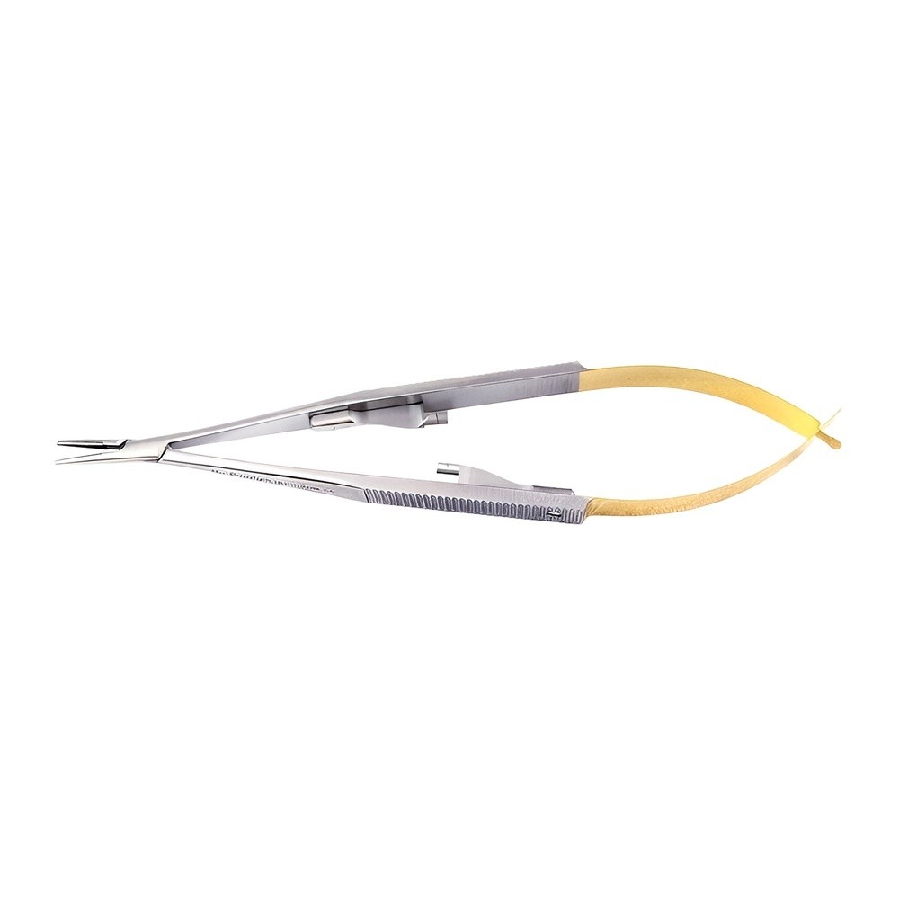 PORTA AGUJAS PERMASHARP MIC CASTROVIEJO RECTA 14CM