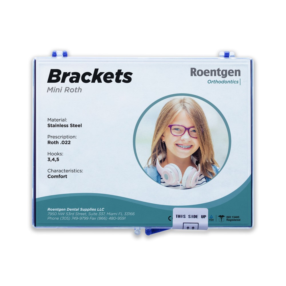 Brackets Orthodontiques Mini Roth 022 - Attaches Métalliques Pour Fil Dentaire, Orthodontie