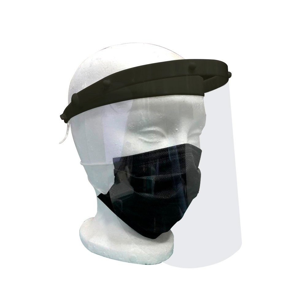 Careta de Protección Facial Abatible con 5 Micas Desmontables Careta de Protección Facial Abatible con 5 Micas Desmontables