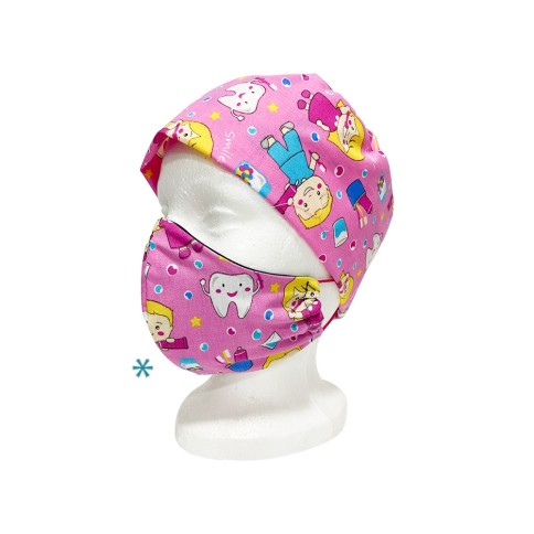 Gorros de tela decorados 1 pza.