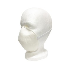 Cubrebocas de Concha Blanco 1 pza. Cubrebocas de Concha Blanco 1 pza.