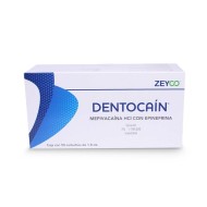 Anestesia Dentocain 2% Zeyco caja C/50 pz