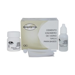Ionómero de Vidrio tipo II para bases 15g/15ml Medental