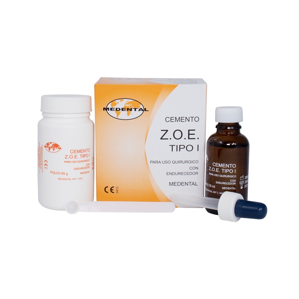 Cemento Z.O.E Tipo I c/ Endurecedor 65g/30ml Medental Cemento Z.O.E Tipo I c/ Endurecedor 65g/30ml Medental