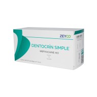 Anestesia Dentocain Simple 3% Zeyco caja C/50 pz