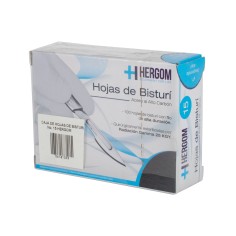 Caja de Hoja de Bisturí Con 100 Piezas Hergom