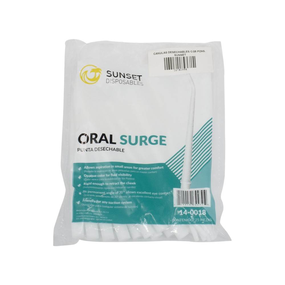 Cánula desechable 1 pieza Sunset