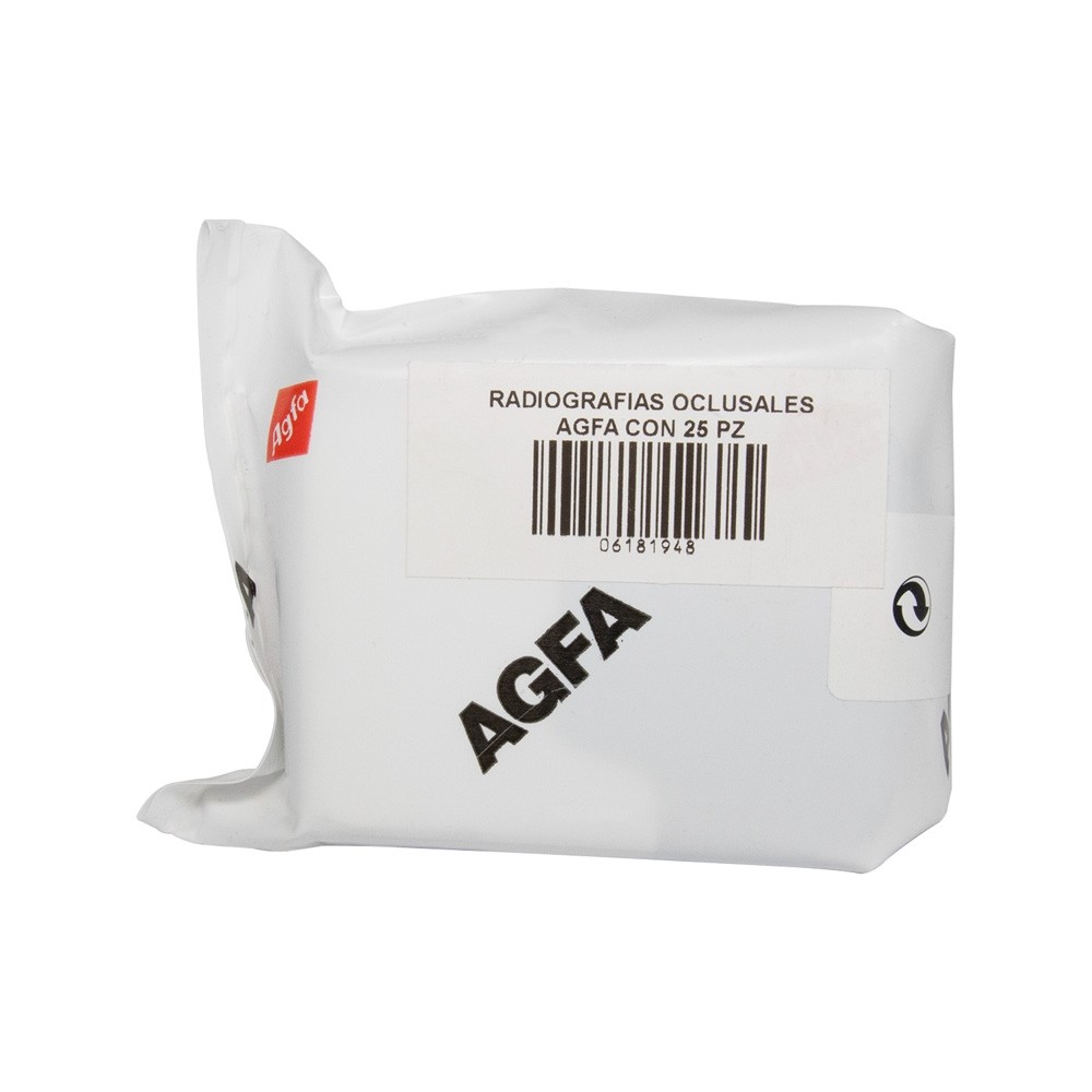 Radiografías Oclusales AGFA con 25 piezas