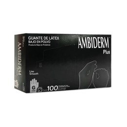 Guantes de Látex Ambiderm Plus Negro