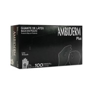 Guantes de Látex Ambiderm Plus Negro