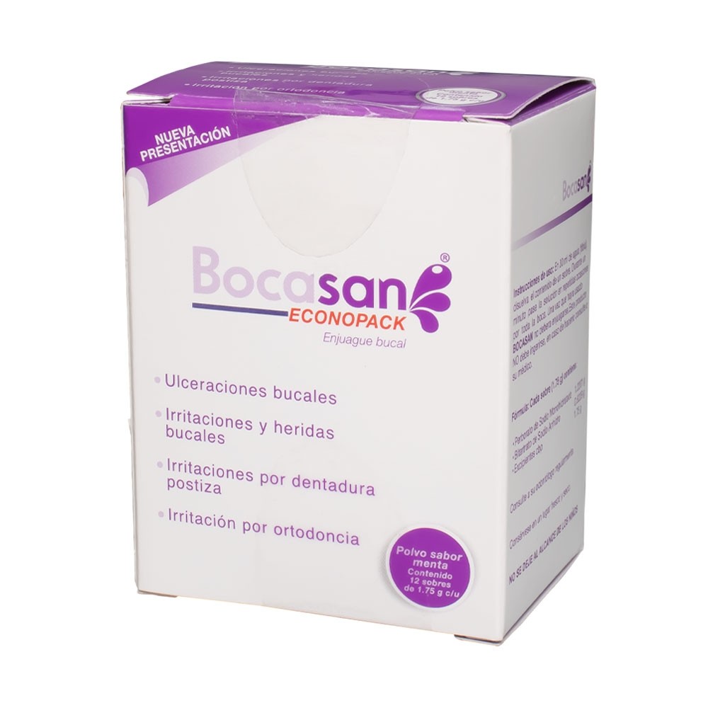 Caja de Bocasan Sabor Menta c/12 sobres