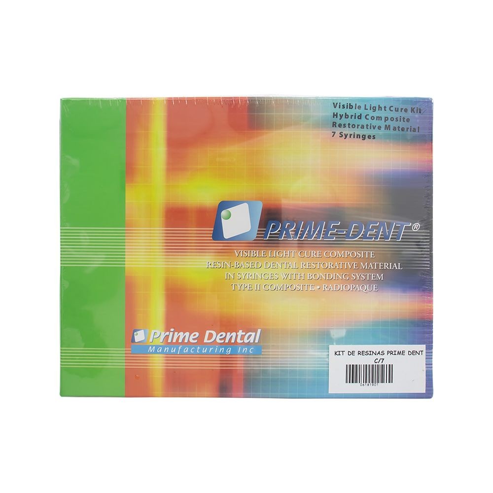 Kit de Resinas Prime Dent c/7 Jeringas