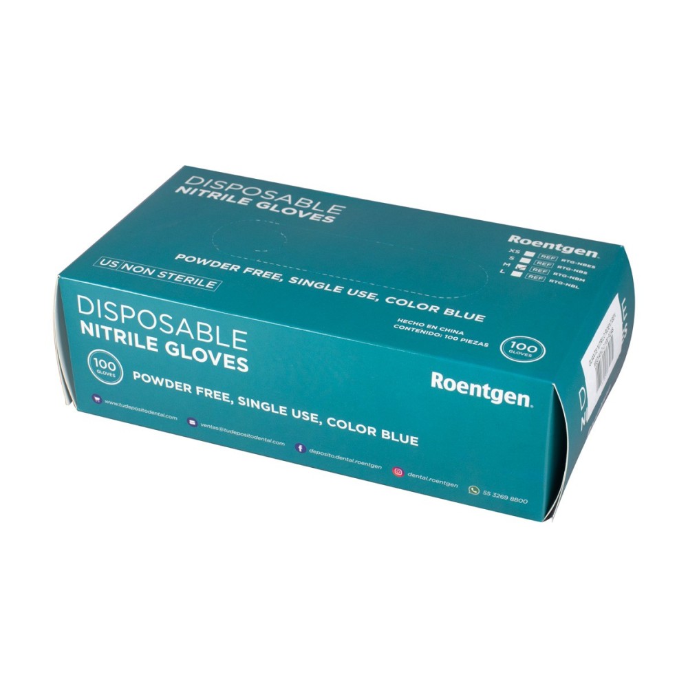 Guantes de Nitrilo Desechables Roentgen