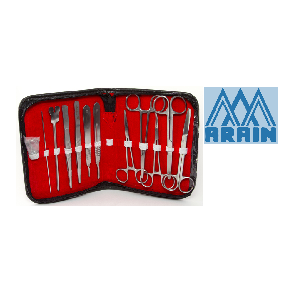Estuche de disección 12 piezas Arain Estuche de disección 12 piezas Arain