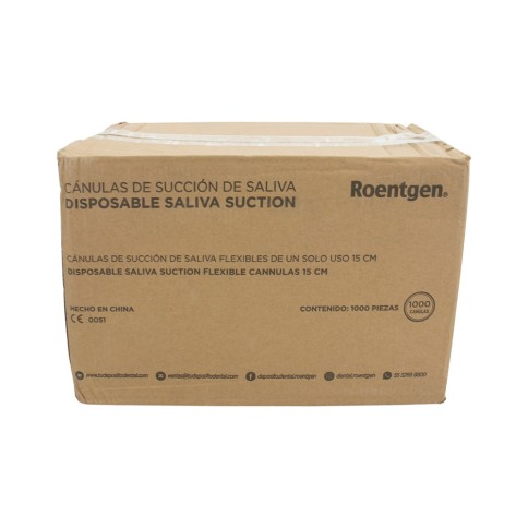 Eyector de Saliva Roentgen Caja con 1000 pzas.