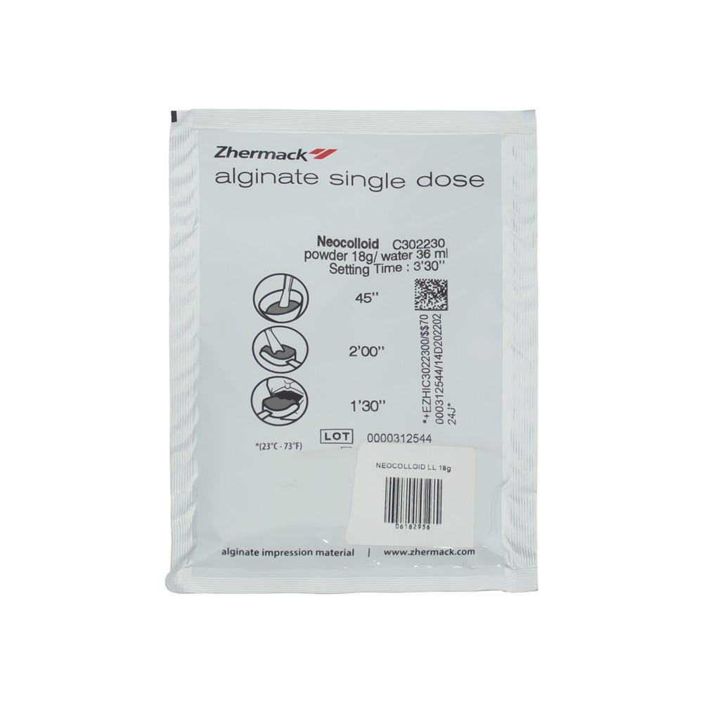 Alginato Neocolloid LL 18 gr. Zhermack