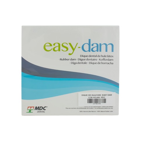 Dique de Hule Easy Dam 6x6 con 36 piezas MDC Dental