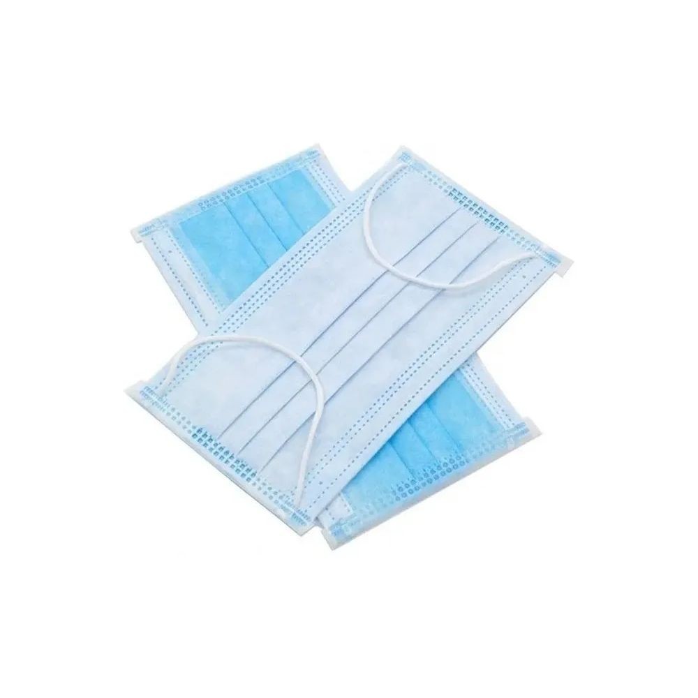 Cubrebocas Plisado Triple Capa Termosellado Caja c/50 pz.