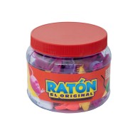 Ratón Con Oreja Negra Bote Con 50 pzas. Oliva