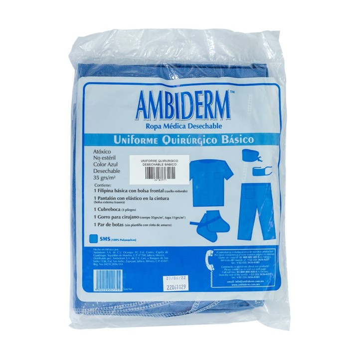Uniforme Quirúrgico Desechable Básico Ambiderm