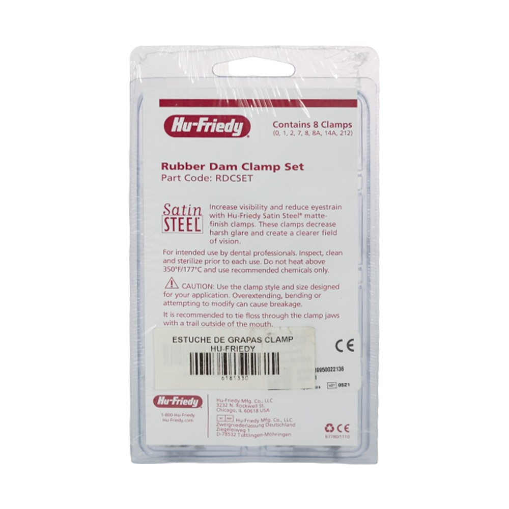 Estuche de Grapas Clamp Hu-Friedy