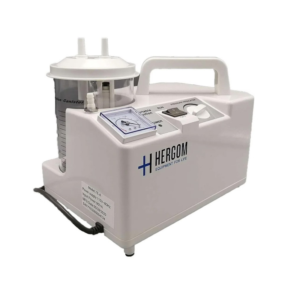 Aspiradora de Flemas y Secreciones Portátil 18L Hergom 7E-D Aspiradora de Flemas y Secreciones Portátil 18L Hergom 7E-D