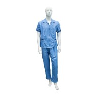 Pijama de Algodón de Hombre Azul Cielo