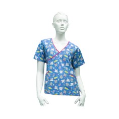 Filipina de Mujer Azul Cielo con Muelas Filipina de Mujer Azul Cielo con Muelas