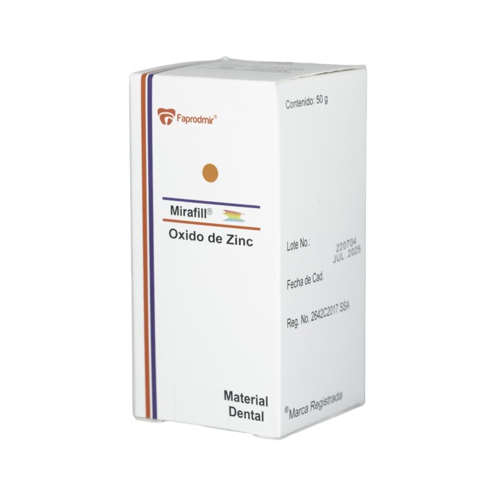 Oxido de Zinc 50g Mirafill